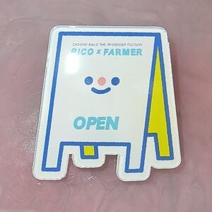 Rico x Farmer Open Sign Pin